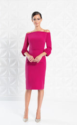 4 of 10 Daymor 1281 Dress Fuchsia