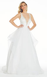 1 of 3 Ashley Lauren 1292 Dress Ivory