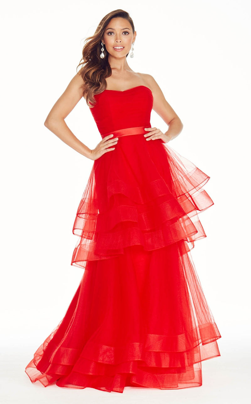 Ashley Lauren 1293 Dress Red