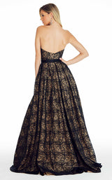 2 of 2 Ashley Lauren 1322 Dress Black-Nude