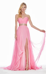 1 of 5 Ashley Lauren 1324 Dress Pink-Two-Tone