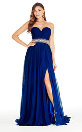 2 of 5 Ashley Lauren 1324 Dress Royal-Two-Tone