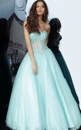 1 of 7 Jovani 1332BG Aqua-Aqua