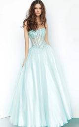 2 of 7 Jovani 1332BG Aqua