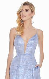 6 of 7 Ashley Lauren 1336 Dress Blue