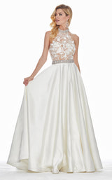 2 of 3 Ashley Lauren 1340 Dress Ivory