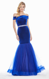 1 of 4 Ashley Lauren 1342 Dress Royal