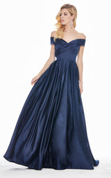 4 of 11 Ashley Lauren 1343 Dress Navy