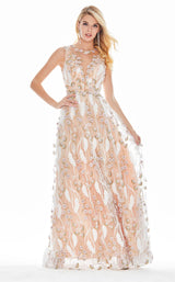 1 of 4 Ashley Lauren 1344 Dress Multi