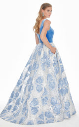 7 of 12 Ashley Lauren 1345 Dress Baby-Blue-Multi