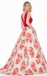 8 of 12 Ashley Lauren 1345 Dress Fuchsia-Multi