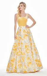 3 of 12 Ashley Lauren 1345 Dress Yellow-Multi