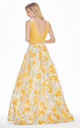 9 of 12 Ashley Lauren 1345 Dress Yellow-Multi