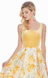 12 of 12 Ashley Lauren 1345 Dress Yellow-Multi