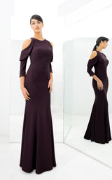 4 of 7 Daymor 1351 Dress Aubergine