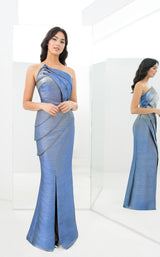 2 of 4 Daymor 1355 Dress Blue-Silver
