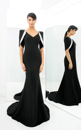 6 of 7 Daymor 1360 Dress Black-White