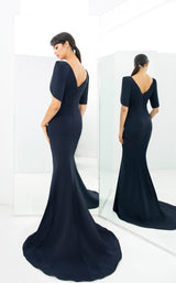 7 of 7 Daymor 1360 Dress Navy-White