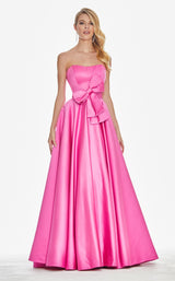 1 of 7 Ashley Lauren 1367 Dress Fuchsia