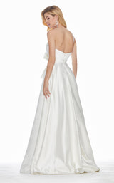 5 of 7 Ashley Lauren 1367 Dress Ivory
