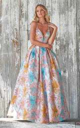 3 of 6 Ashley Lauren 1369 Dress Multi