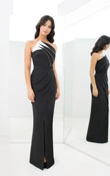 6 of 7 Daymor 1381 Dress Black-White