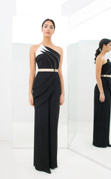 5 of 7 Daymor 1382 Jumpsuit Black-White