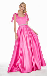 1 of 6 Ashley Lauren 1383 Dress Fuchsia