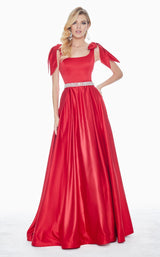 2 of 6 Ashley Lauren 1383 Dress Red