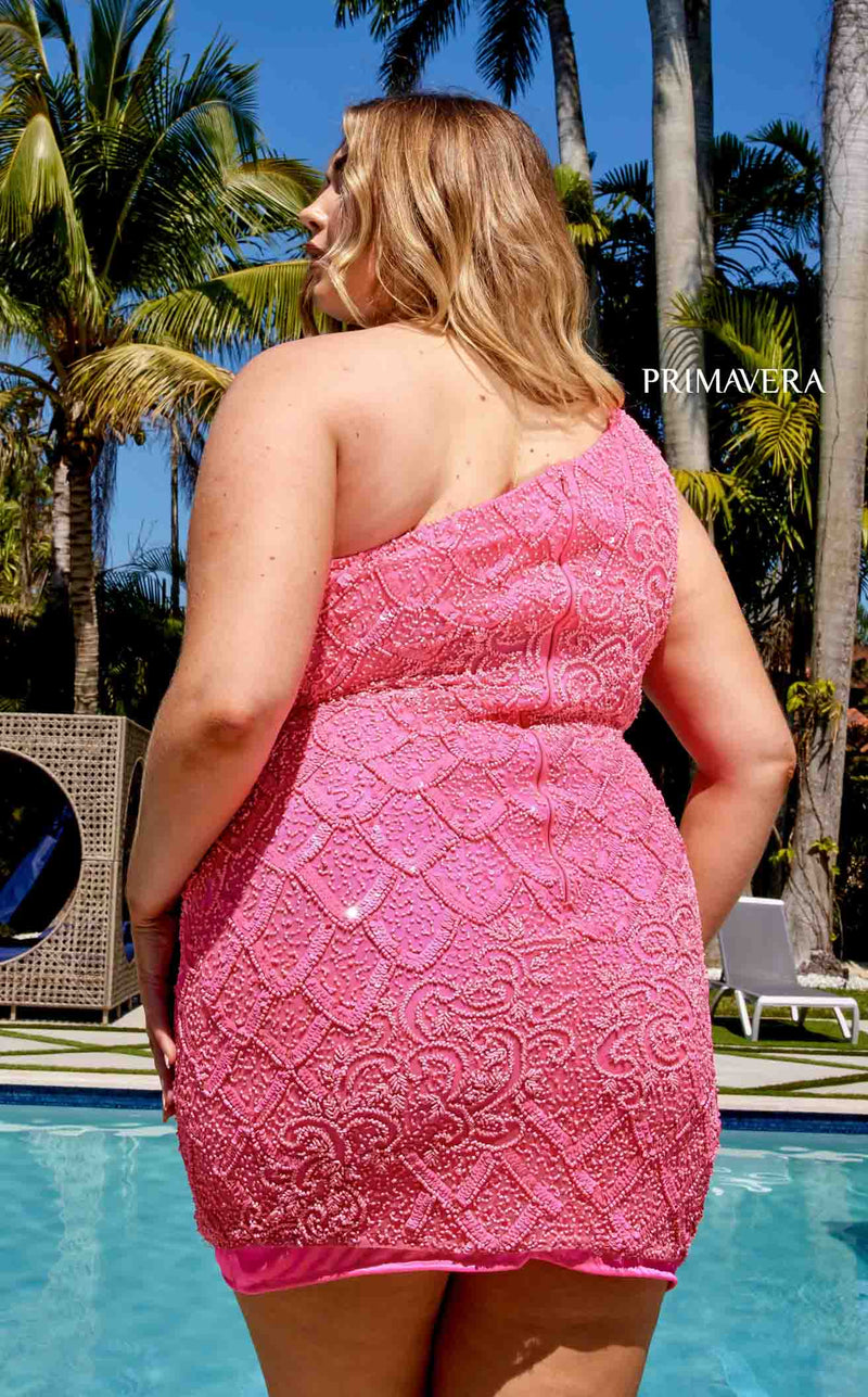 Primavera Couture 14023 Dress Neon-Pink