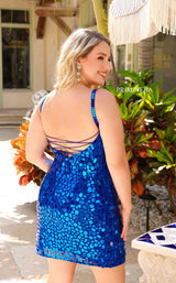 Primavera Couture 14032 Dress Royal-Blue