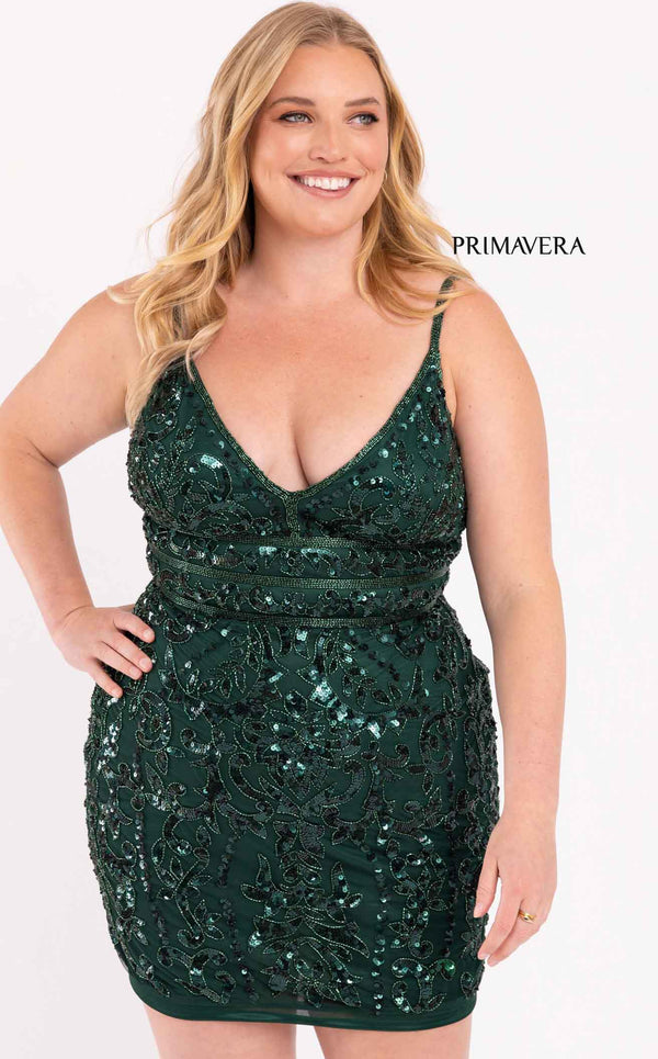 Primavera Couture 14035 Dress Emerald