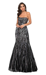 2 of 8 Cecilia Couture 1434 Black/Silver