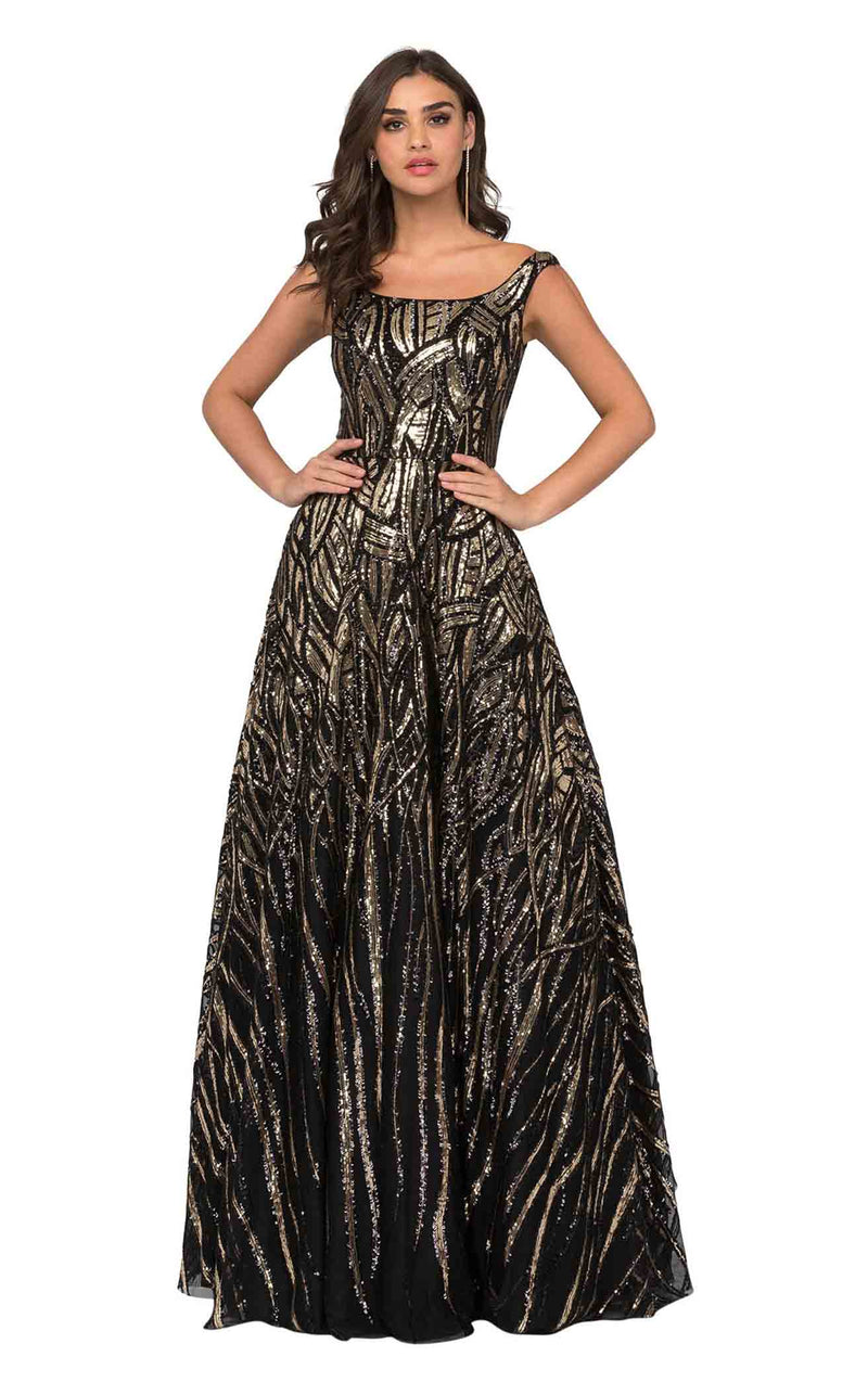 Cecilia Couture 1435 Black/Gold