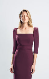 12 of 14 Daymor 1457 Dress Wine