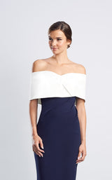 9 of 14 Daymor 1471 Dress Navy-White