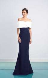 2 of 14 Daymor 1471 Dress Navy-White