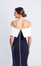 14 of 14 Daymor 1471 Dress Navy-White