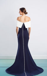 7 of 14 Daymor 1471 Dress Navy-White