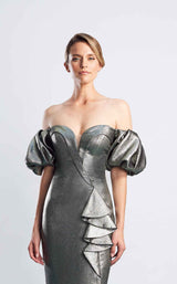 6 of 10 Daymor 1473 Dress Gold