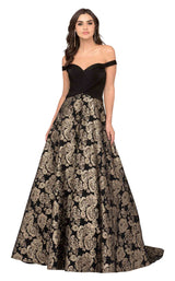 1 of 4 Cecilia Couture 1483 Black/Gold