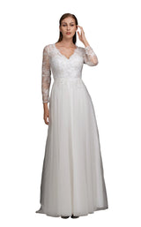 1 of 4 Nina Canacci 1501 Dress Diamond-White