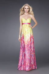 1 of 2 La Femme 15142 Yellow Fuchsia