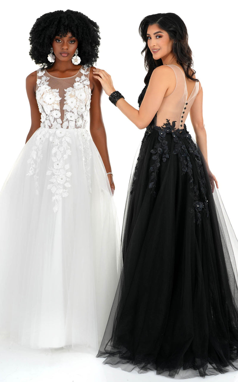 Cecilia Couture 1522 White and Black