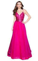 1 of 6 Nina Canacci 1522 Dress Magenta