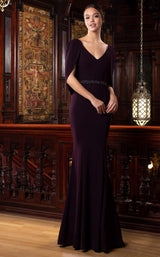 5 of 14 Daymor 1556 Dress Aubergine