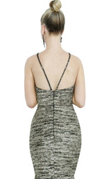 7 of 8 Jovani 1559 Black/Gold