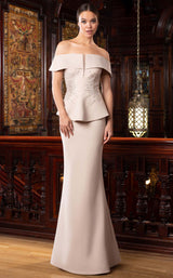 2 of 15 Daymor 1577 Dress Champagne