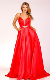 1 of 3 Cecilia Couture 1583 Hot-Red