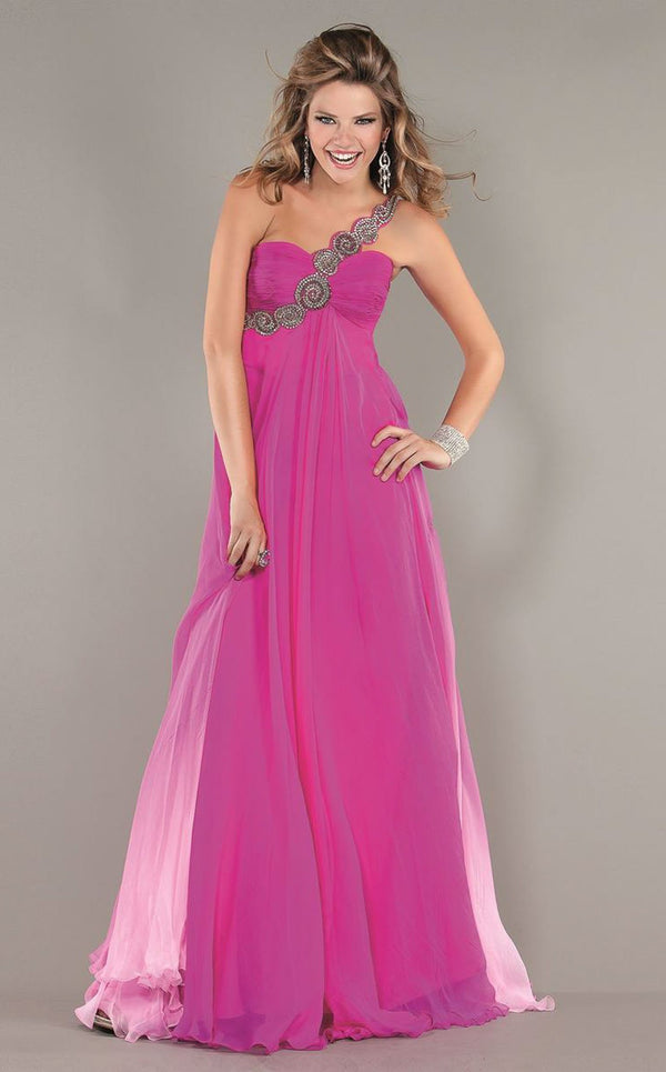 Jovani 159204 Dress Fuchsia-Ombre